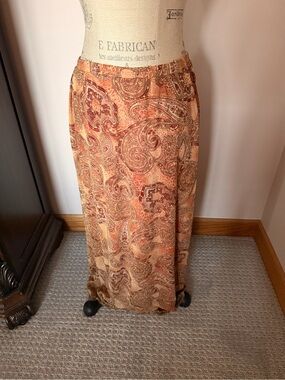Paisley print maxi skirt